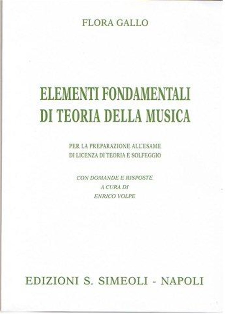 Elementi Fondamentali Di Teoria